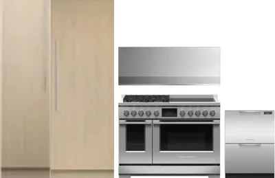 5 Piece Package Includes Refrigerator, Freezer, Range, Hood And Dishwasher